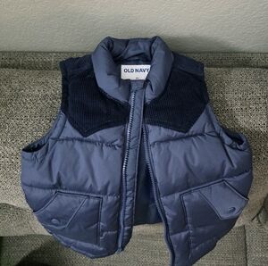 Old Navy Navy Puffer Vest